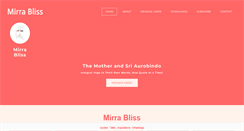 Desktop Screenshot of mirrabliss.com