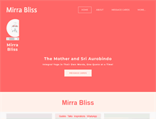 Tablet Screenshot of mirrabliss.com